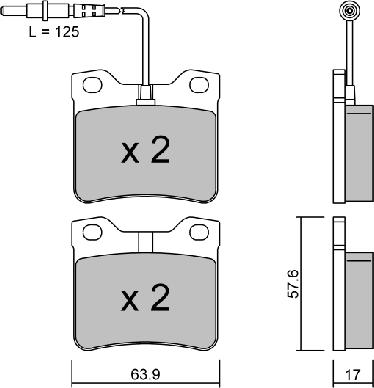 AISIN BPPE-2003 - Kit de plaquettes de frein, frein à disque cwaw.fr