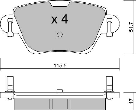 AISIN BPPE-2007 - Kit de plaquettes de frein, frein à disque cwaw.fr