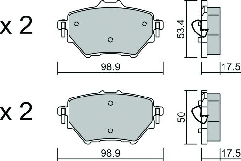 AISIN BPPE-2013 - Kit de plaquettes de frein, frein à disque cwaw.fr