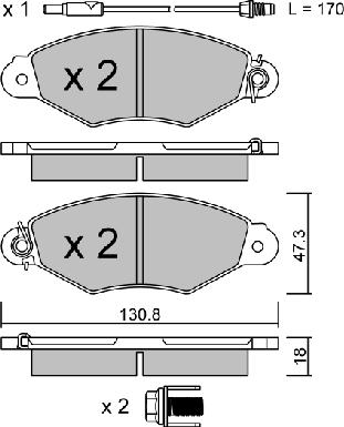 AISIN BPRE-1007 - Kit de plaquettes de frein, frein à disque cwaw.fr