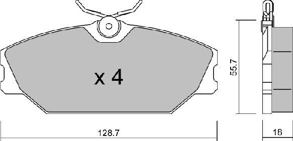 AISIN BPRE-1013 - Kit de plaquettes de frein, frein à disque cwaw.fr