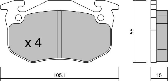 AISIN BPRE-1017 - Kit de plaquettes de frein, frein à disque cwaw.fr