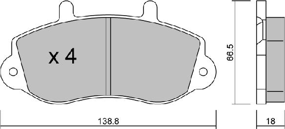 AISIN BPRE-1020 - Kit de plaquettes de frein, frein à disque cwaw.fr