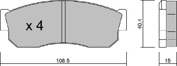 AISIN BPSB-1901 - Kit de plaquettes de frein, frein à disque cwaw.fr