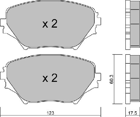 AISIN BPTO-1924 - Kit de plaquettes de frein, frein à disque cwaw.fr