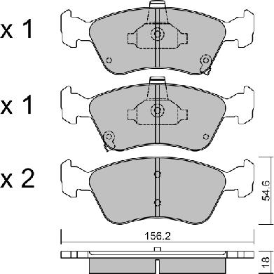 AISIN BPTO-1920 - Kit de plaquettes de frein, frein à disque cwaw.fr