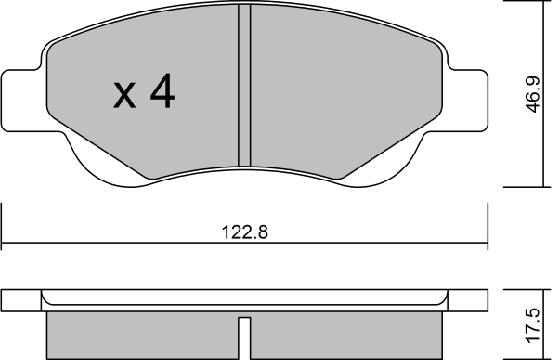 AISIN BPTO-1008 - Kit de plaquettes de frein, frein à disque cwaw.fr