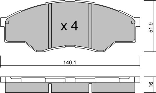 FTE 9001294 - Kit de plaquettes de frein, frein à disque cwaw.fr