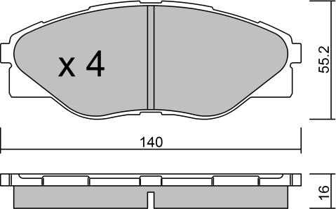 Valeo 606429 - Kit de plaquettes de frein, frein à disque cwaw.fr