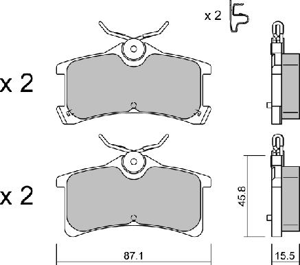 AISIN BPTO-2009 - Kit de plaquettes de frein, frein à disque cwaw.fr