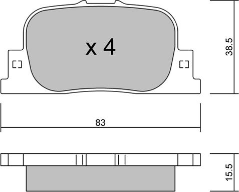 FTE 9005117 - Kit de plaquettes de frein, frein à disque cwaw.fr