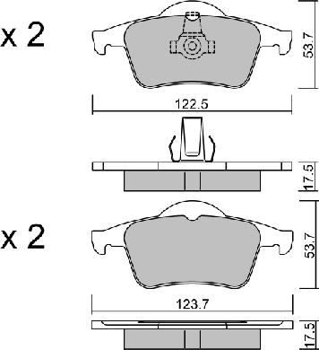 AISIN BPVO-2001 - Kit de plaquettes de frein, frein à disque cwaw.fr