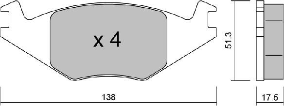 AISIN BPVW-1900 - Kit de plaquettes de frein, frein à disque cwaw.fr