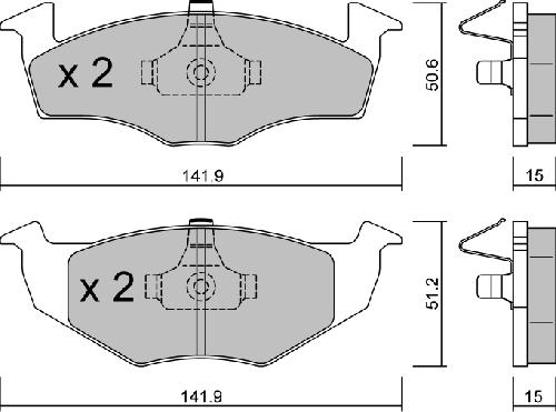 AISIN BPVW-1005 - Kit de plaquettes de frein, frein à disque cwaw.fr