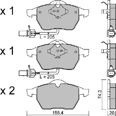 AISIN BPVW-1014 - Kit de plaquettes de frein, frein à disque cwaw.fr