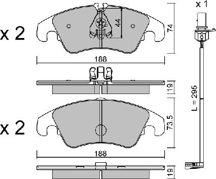 AISIN BPVW-1017 - Kit de plaquettes de frein, frein à disque cwaw.fr