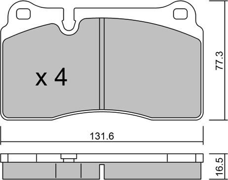 AISIN BPVW-1037 - Kit de plaquettes de frein, frein à disque cwaw.fr