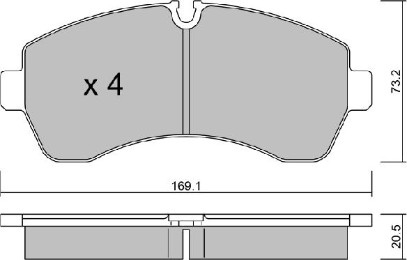 AISIN BPVW-1020 - Kit de plaquettes de frein, frein à disque cwaw.fr