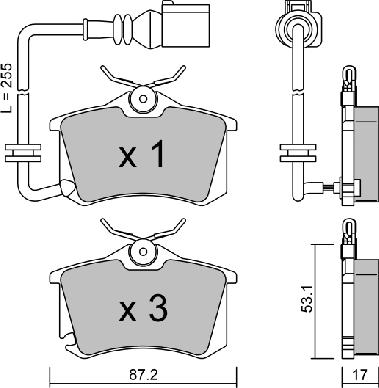 AISIN BPVW-2004 - Kit de plaquettes de frein, frein à disque cwaw.fr