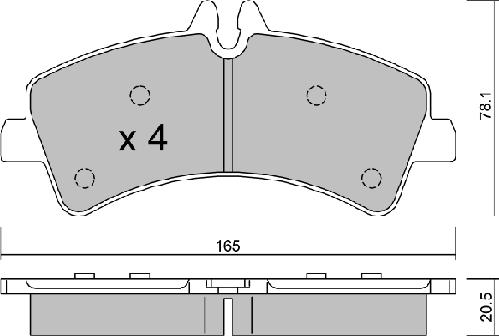 AISIN BPVW-2005 - Kit de plaquettes de frein, frein à disque cwaw.fr