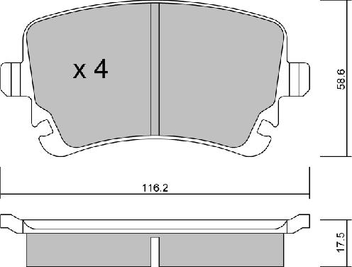 AISIN BPVW-2010 - Kit de plaquettes de frein, frein à disque cwaw.fr