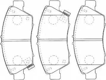 AISIN C1N041 - Kit de plaquettes de frein, frein à disque cwaw.fr