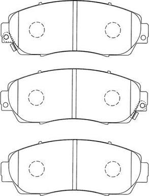 AISIN C1N048 - Kit de plaquettes de frein, frein à disque cwaw.fr