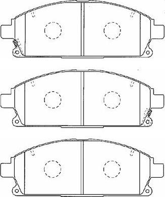 AISIN C1N042 - Kit de plaquettes de frein, frein à disque cwaw.fr