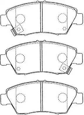 AISIN C1N016 - Kit de plaquettes de frein, frein à disque cwaw.fr