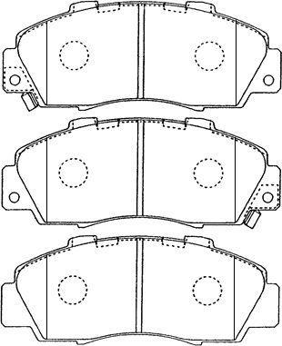 AISIN C1N018 - Kit de plaquettes de frein, frein à disque cwaw.fr