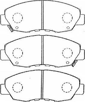 AISIN C1N034 - Kit de plaquettes de frein, frein à disque cwaw.fr