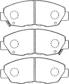 AISIN C1N035 - Kit de plaquettes de frein, frein à disque cwaw.fr