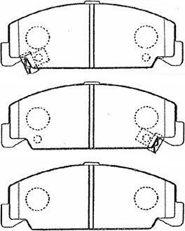 AISIN C1N036 - Kit de plaquettes de frein, frein à disque cwaw.fr