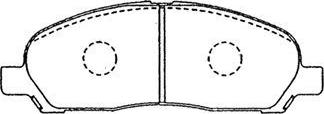 AISIN D1N045 - Kit de plaquettes de frein, frein à disque cwaw.fr