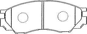 AISIN D1N042 - Kit de plaquettes de frein, frein à disque cwaw.fr