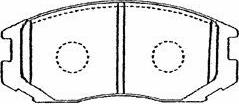 AISIN D1N014 - Kit de plaquettes de frein, frein à disque cwaw.fr