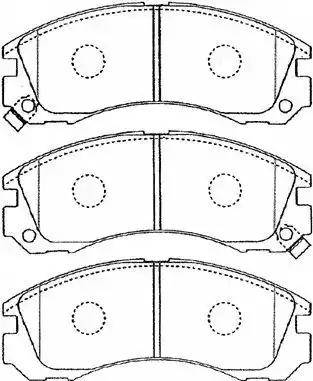 AISIN D1N034 - Kit de plaquettes de frein, frein à disque cwaw.fr