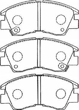 AISIN D1N033 - Kit de plaquettes de frein, frein à disque cwaw.fr