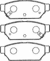 AISIN D2N040 - Kit de plaquettes de frein, frein à disque cwaw.fr