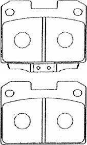 AISIN D2N012 - Kit de plaquettes de frein, frein à disque cwaw.fr