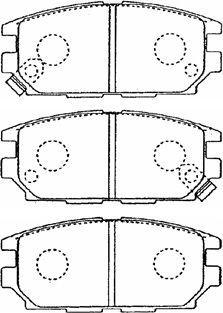 AISIN D2N036 - Kit de plaquettes de frein, frein à disque cwaw.fr