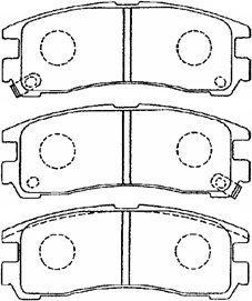 AISIN D2N032 - Kit de plaquettes de frein, frein à disque cwaw.fr