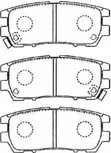 AISIN D2N037 - Kit de plaquettes de frein, frein à disque cwaw.fr