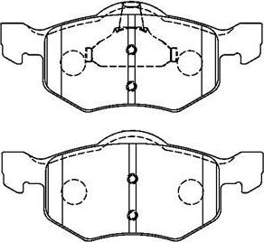 AISIN E1N066 - Kit de plaquettes de frein, frein à disque cwaw.fr