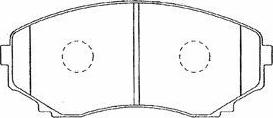 AISIN E1N004 - Kit de plaquettes de frein, frein à disque cwaw.fr