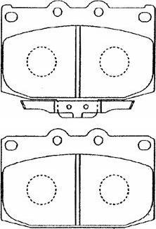 AISIN E1N019 - Kit de plaquettes de frein, frein à disque cwaw.fr