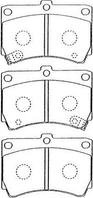 AISIN E1N014 - Kit de plaquettes de frein, frein à disque cwaw.fr