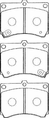 AISIN E1N016 - Kit de plaquettes de frein, frein à disque cwaw.fr