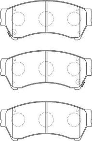 AISIN E1N071 - Kit de plaquettes de frein, frein à disque cwaw.fr