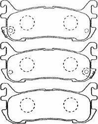 AISIN E2N030 - Kit de plaquettes de frein, frein à disque cwaw.fr